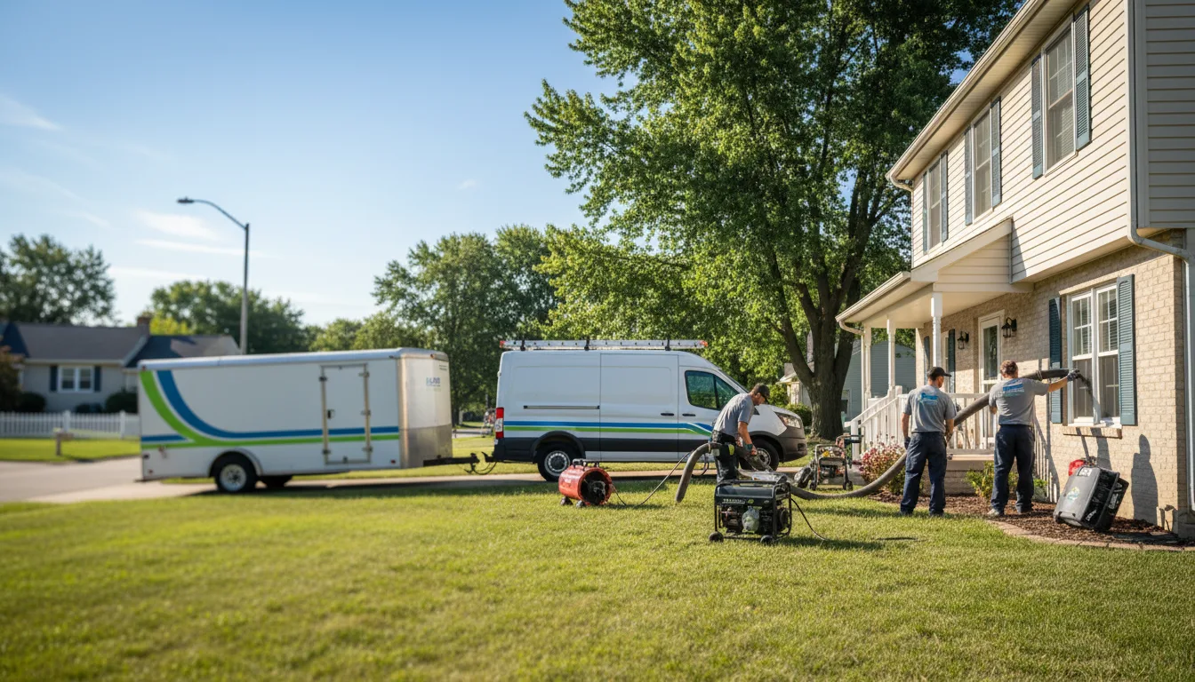 Flooded Basement Restoration And Cleanup With Repair in Stockland, IL near me